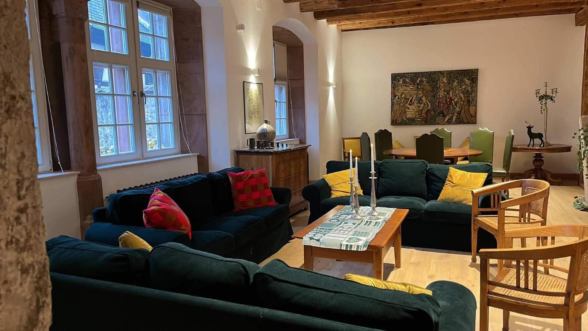 Domaine La Cour Des Nobles - Demeure, Maison Et Appartements Au Coeur De รีควีร์ ภายนอก รูปภาพ