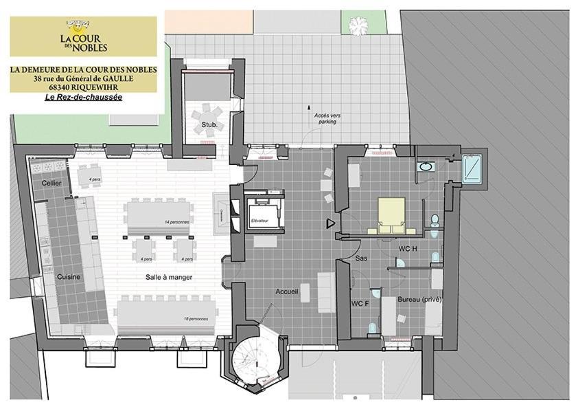 Domaine La Cour Des Nobles - Demeure, Maison Et Appartements Au Coeur De รีควีร์ ภายนอก รูปภาพ